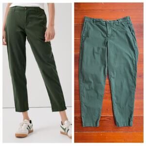 Pact Organic Cotton Olive Green Tapered Chino Jogger Pants Medium